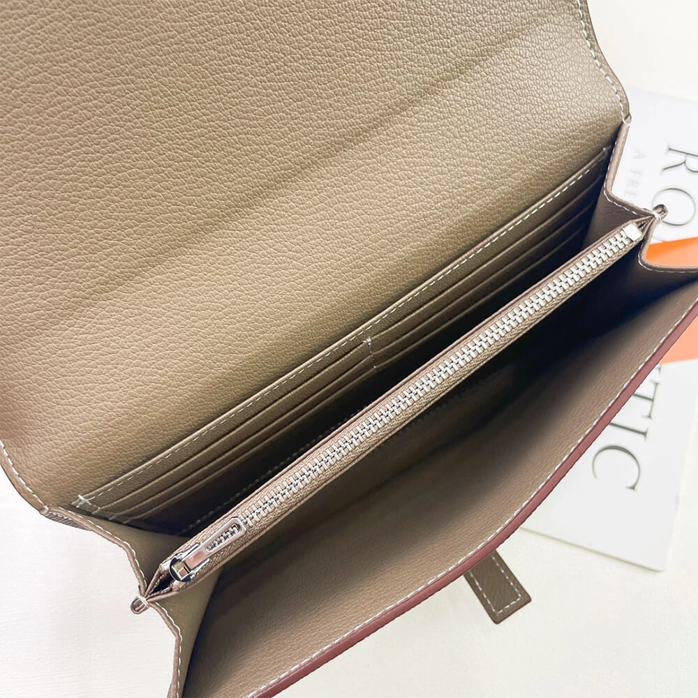 WaterResistant HERMES New H Passant Toutenmain wallet(HIGH-END GRADE) 1988