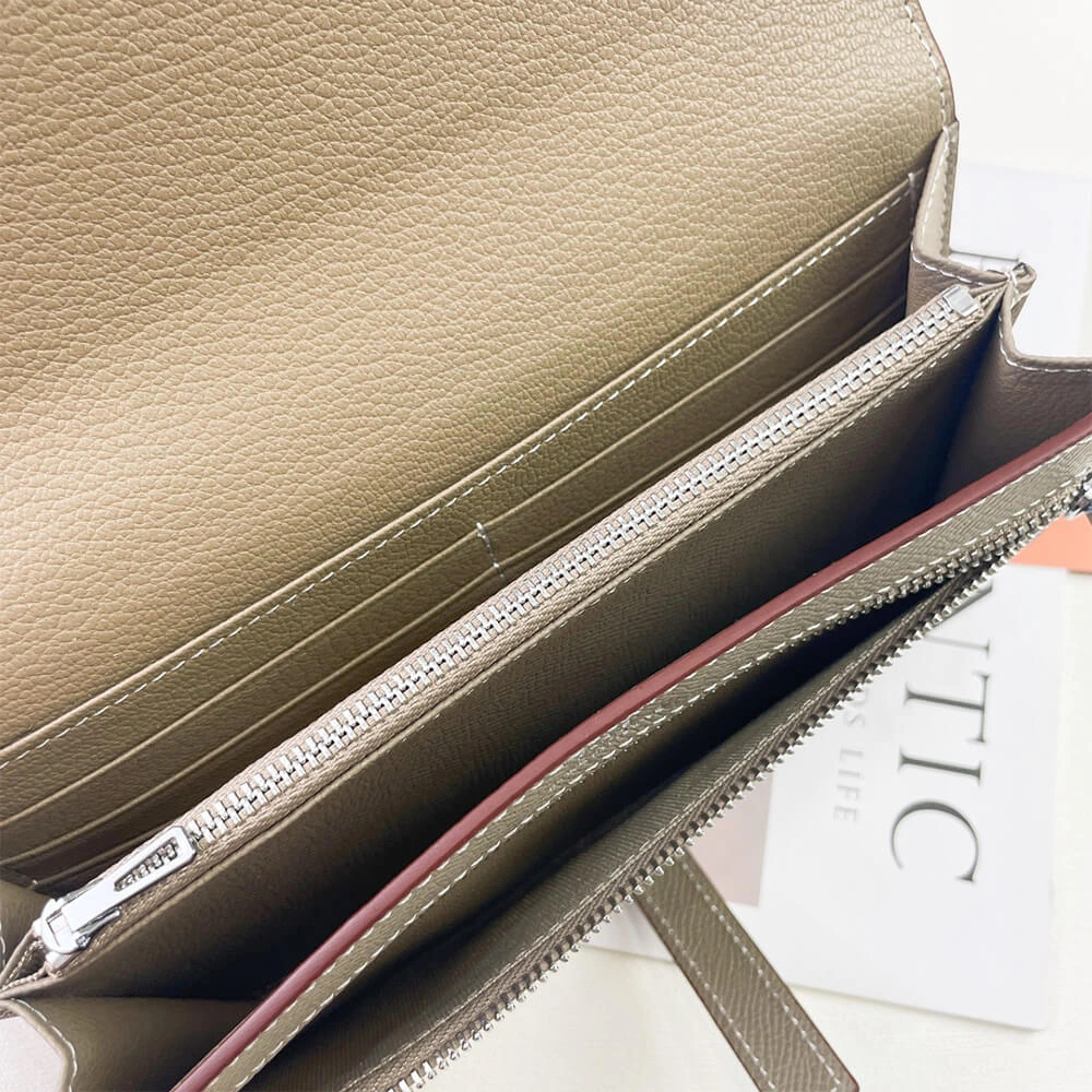 HERMES New H Passant Toutenmain wallet(HIGH-END GRADE) Sustainable 1963