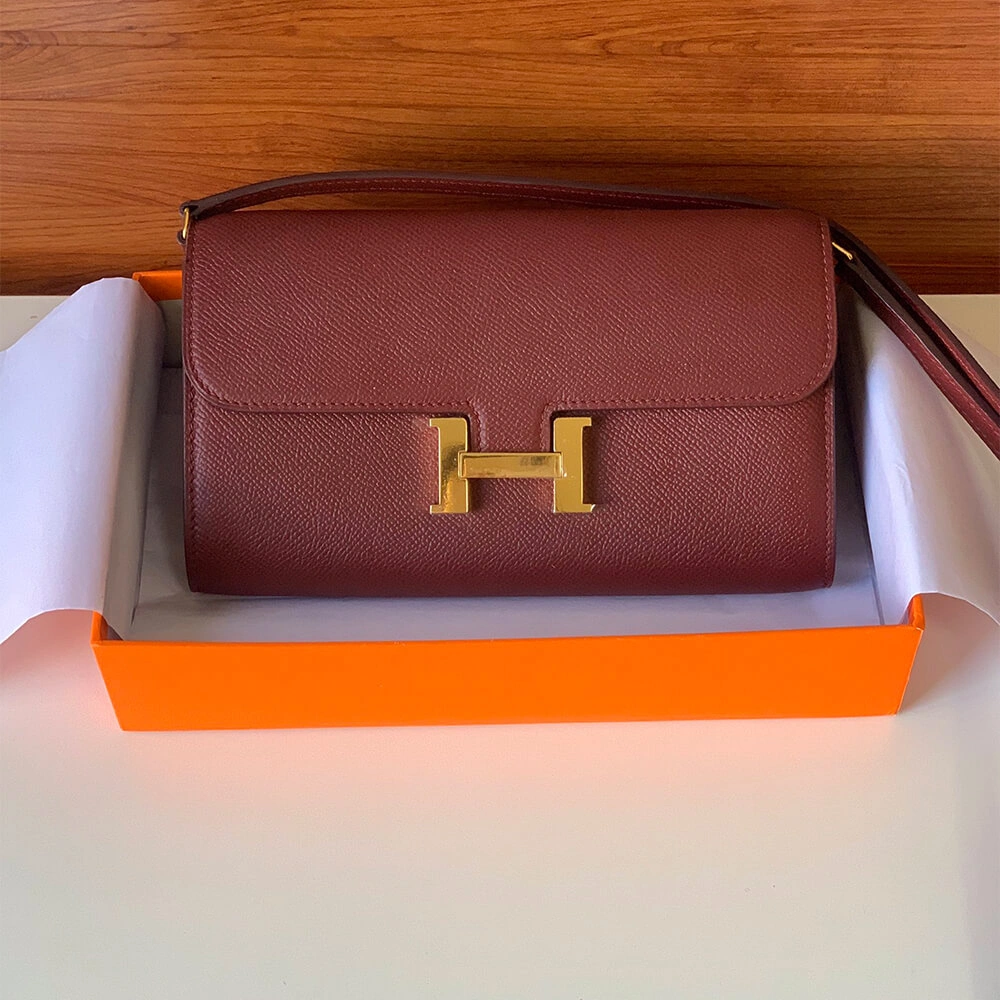 Sophisticated Hermes Constance To Go Rock wallet 1787