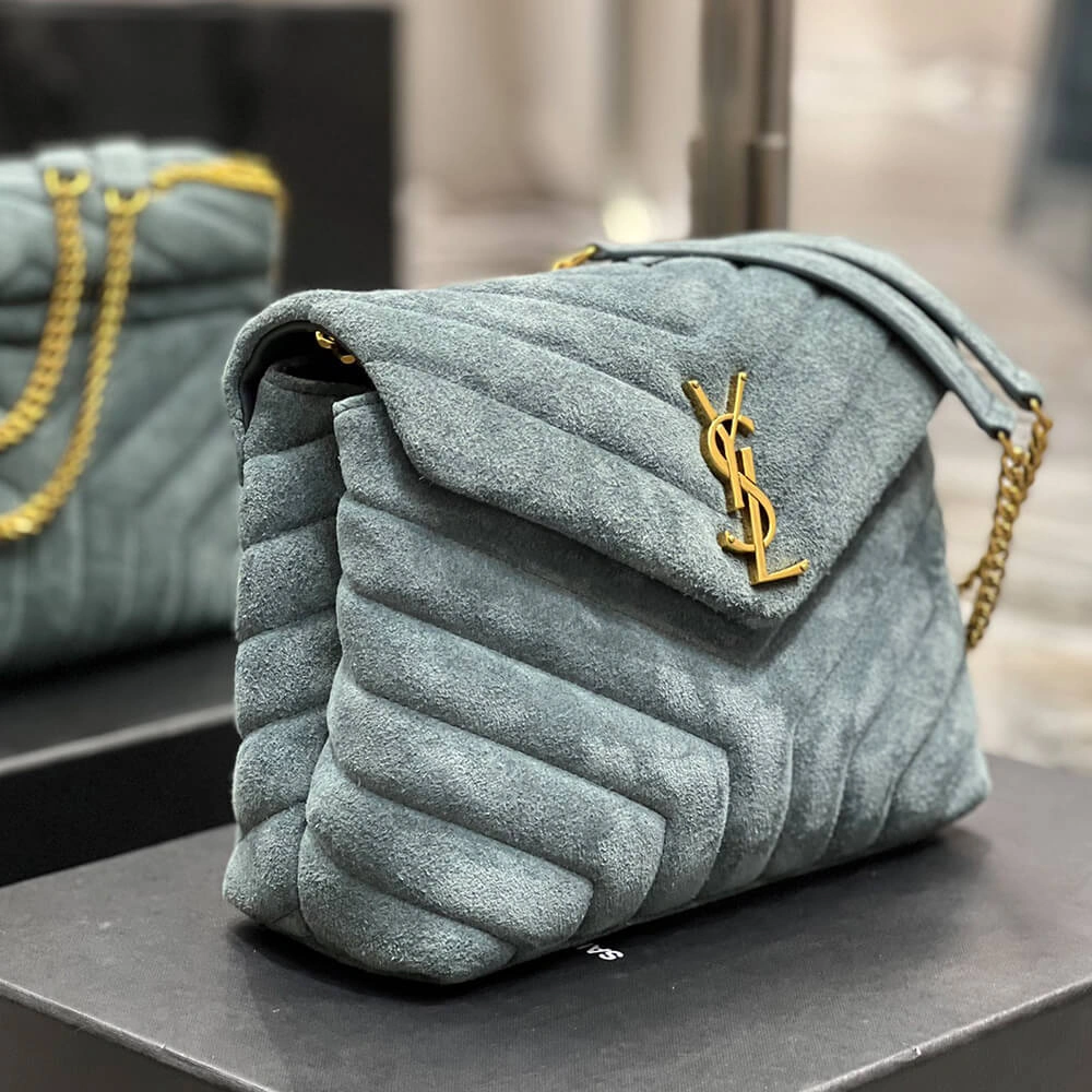 LOULOU SMALL CHAIN BAG IN “Y” QUILTED SUEDE Efficient 2832