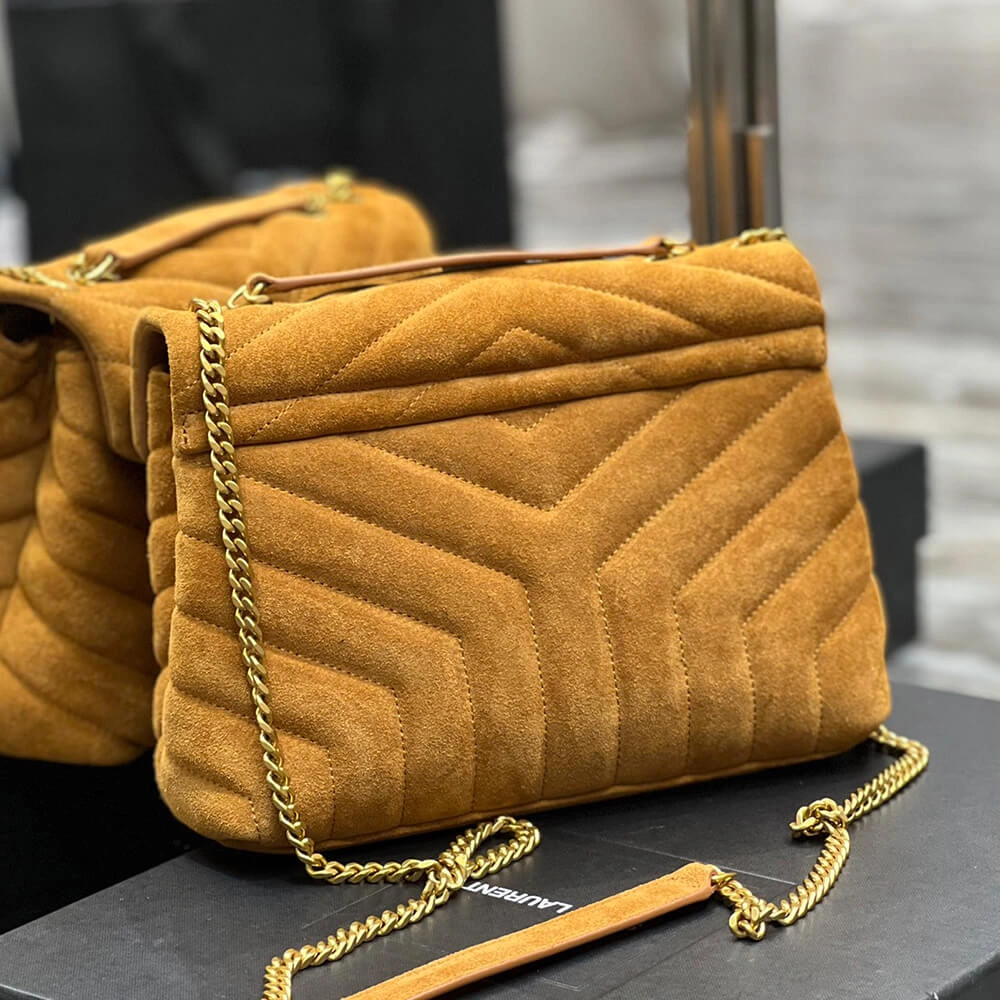NewStyle LOULOU SMALL CHAIN BAG IN “Y” QUILTED SUEDE 2833