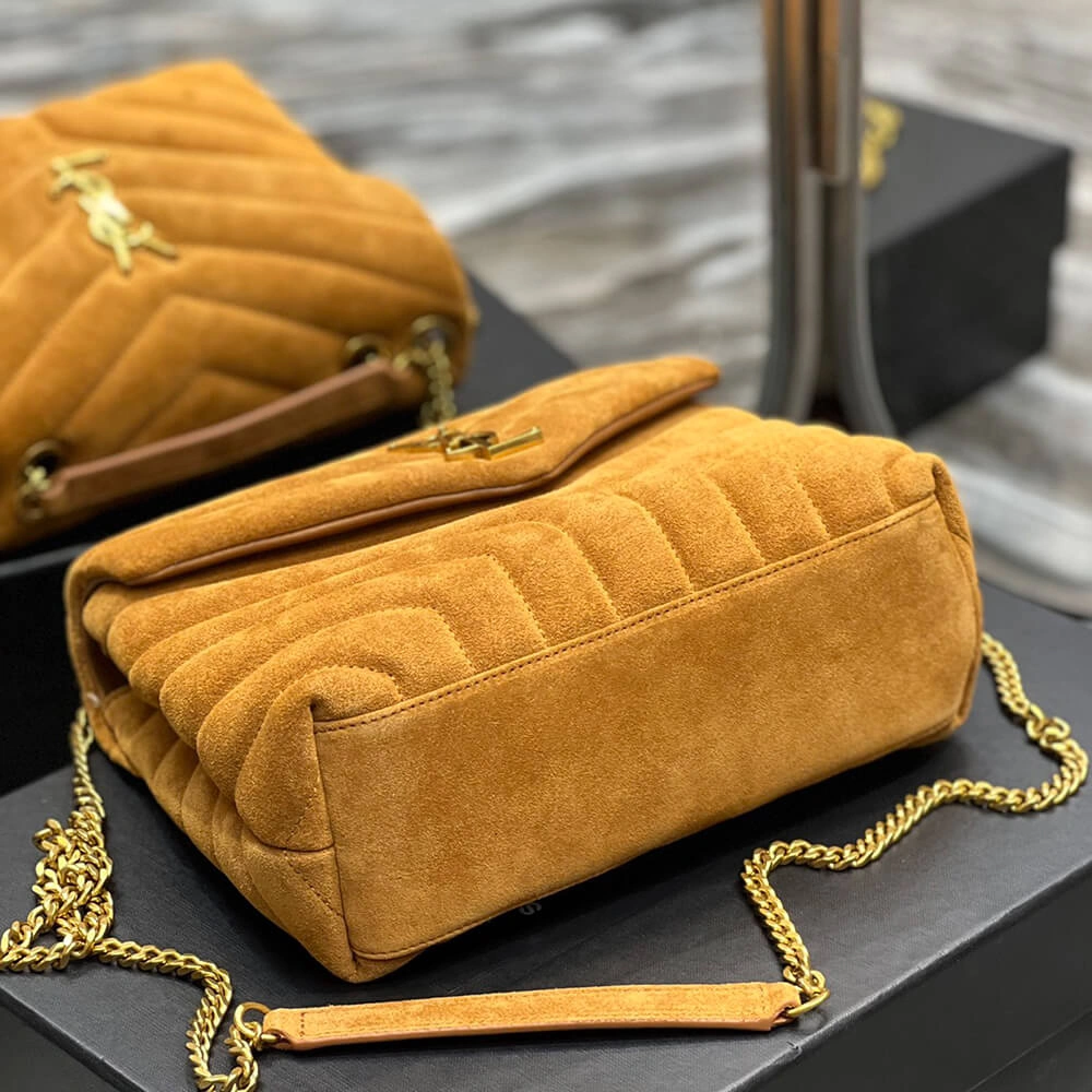 NewStyle LOULOU SMALL CHAIN BAG IN “Y” QUILTED SUEDE 2833