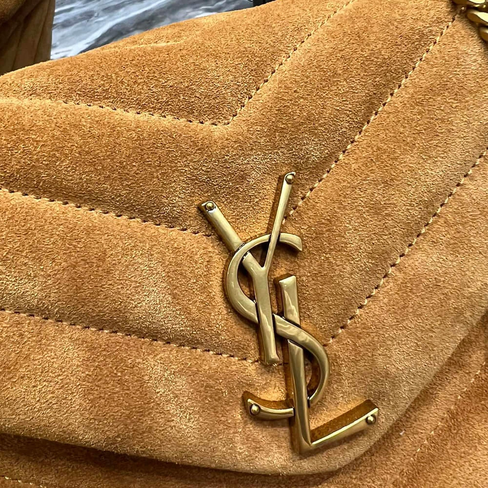 NewStyle LOULOU SMALL CHAIN BAG IN “Y” QUILTED SUEDE 2833