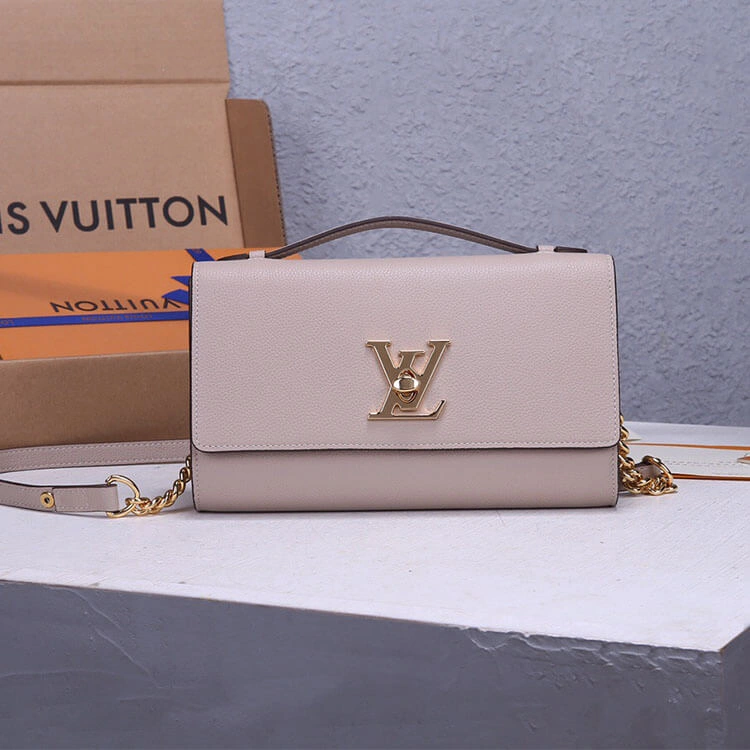 LV Lockme Clutch Purse EasyCare 818