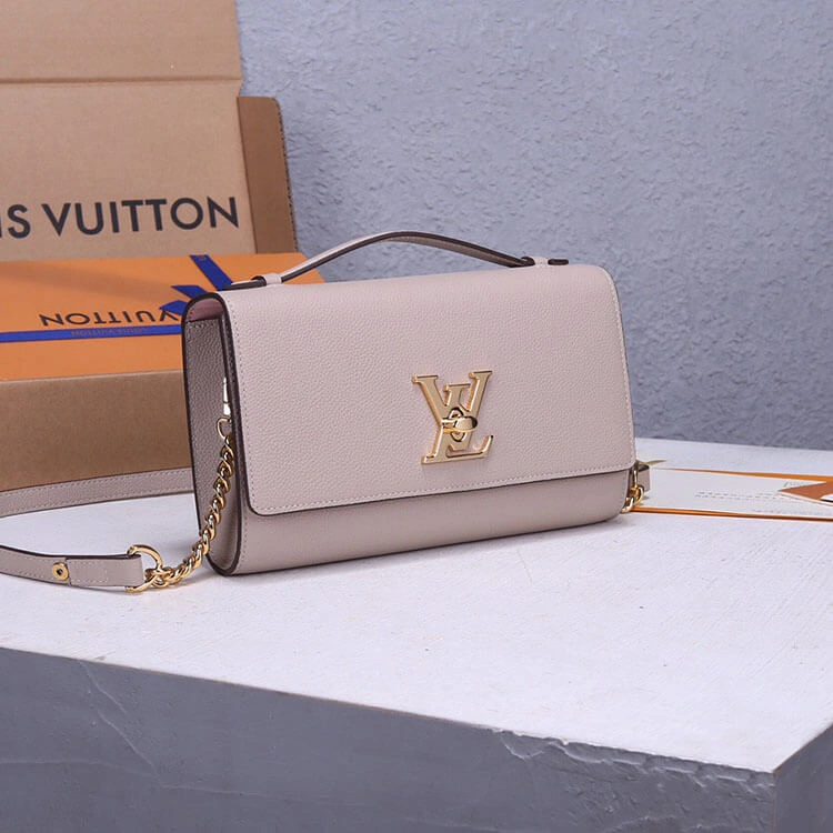LV Lockme Clutch Purse EasyCare 818