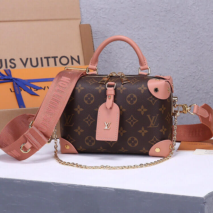 LV Petite Malle Souple Handbag Unisex 908
