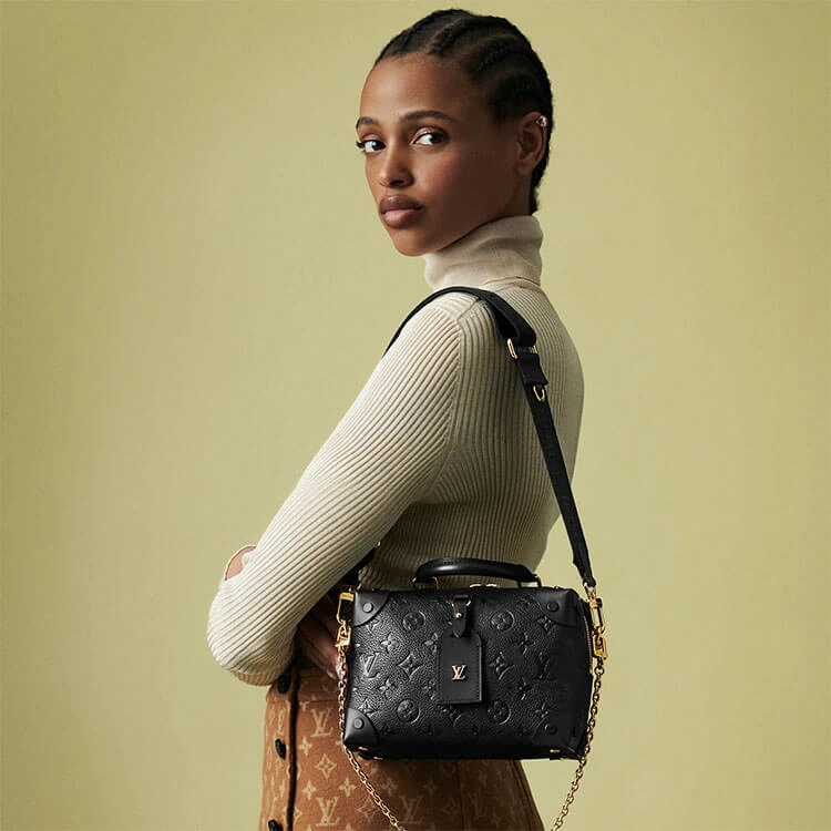 LV Petite Malle Souple Handbag Packable 947