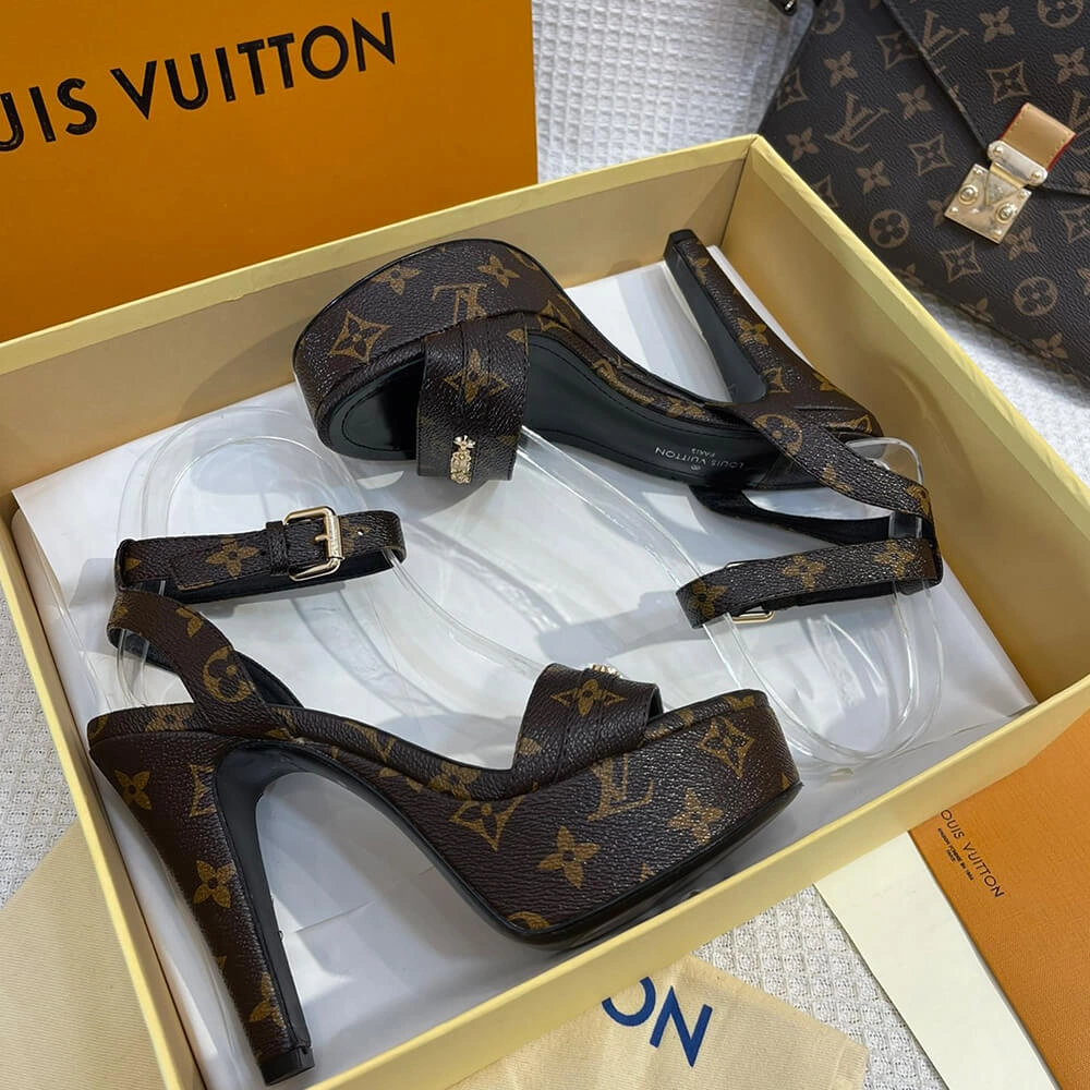 Elegant LV high heel sandals 3252