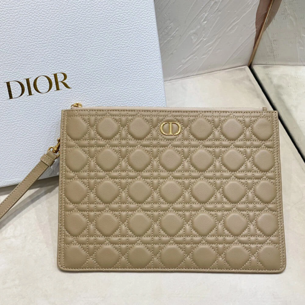 Large Dior Caro Daily Pouch(HIGH-END GRADE) Casual 2372