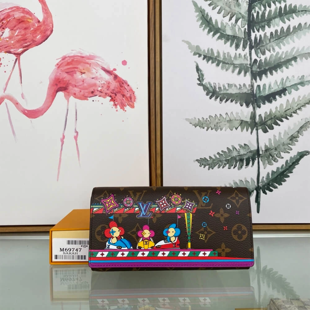 Vibrant Louis Vuitton Sarah Wallet 720