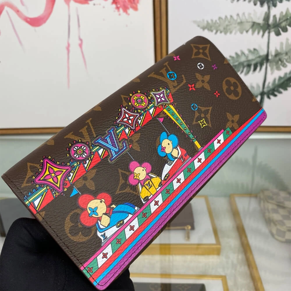 Vibrant Louis Vuitton Sarah Wallet 720