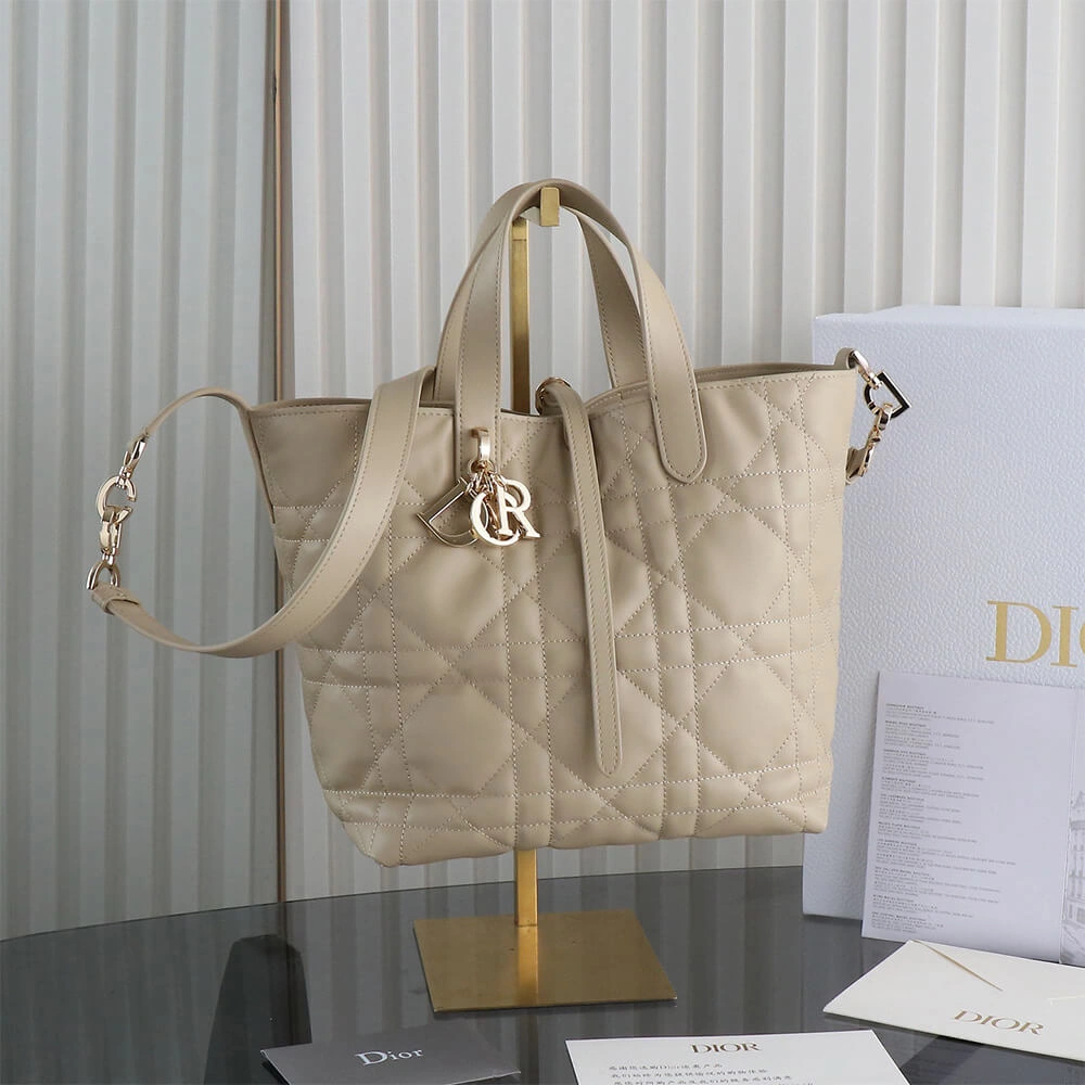 Medium Dior Toujours Vertical Tote Bag(high-end grade) Comfortable 2376