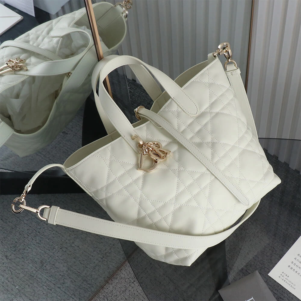 Medium Dior Toujours Vertical Tote Bag(high-end grade) NewStyle 2377