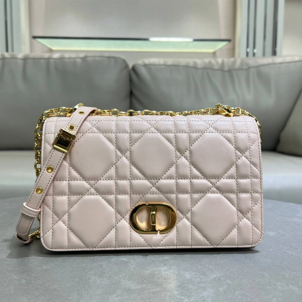 Medium  Dior Caro Bag((HIGH-END GRADE)) Comfortable 2143