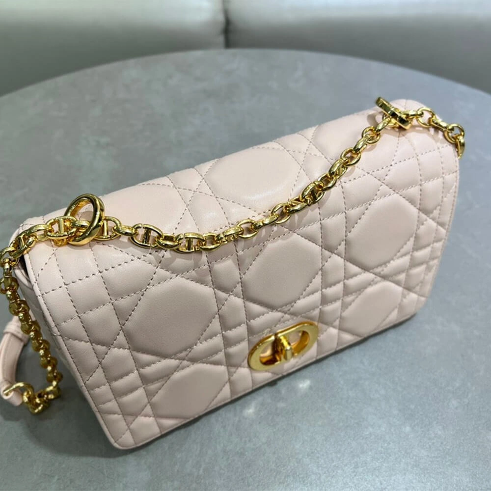 Medium  Dior Caro Bag((HIGH-END GRADE)) Comfortable 2143