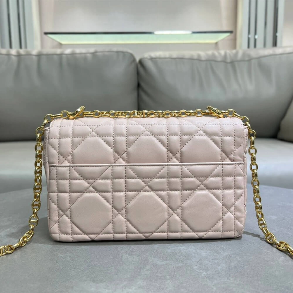 Medium  Dior Caro Bag((HIGH-END GRADE)) Comfortable 2143
