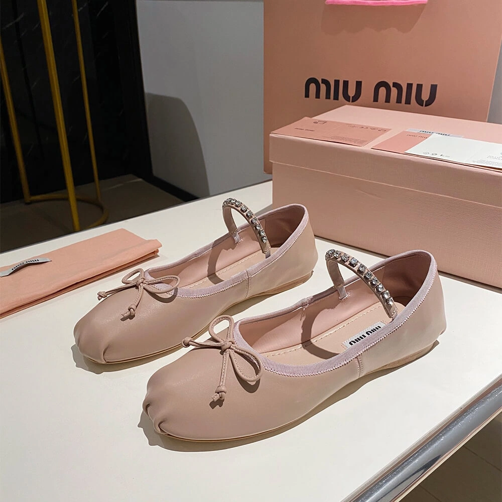 MiuMiu Leather ballerinas Classic 3443