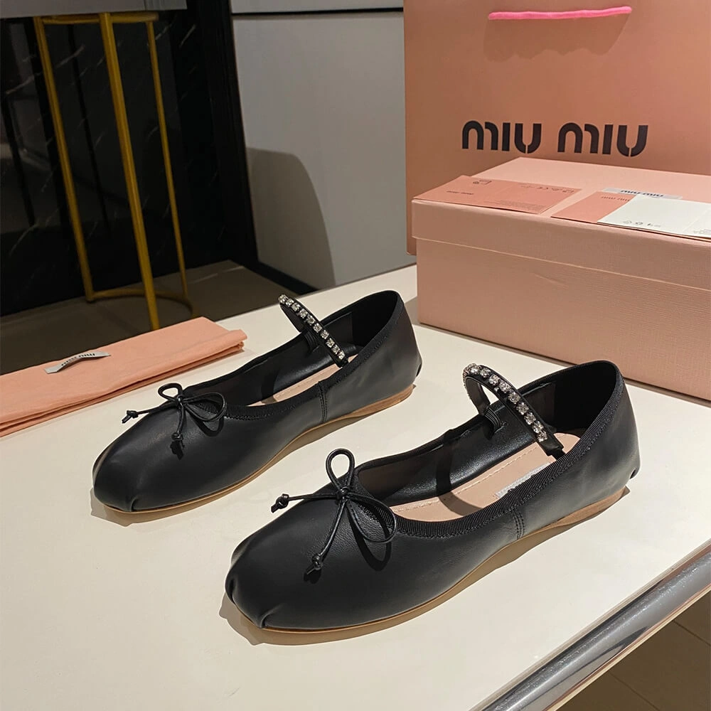 SmartChoice MiuMiu Leather ballerinas 3434