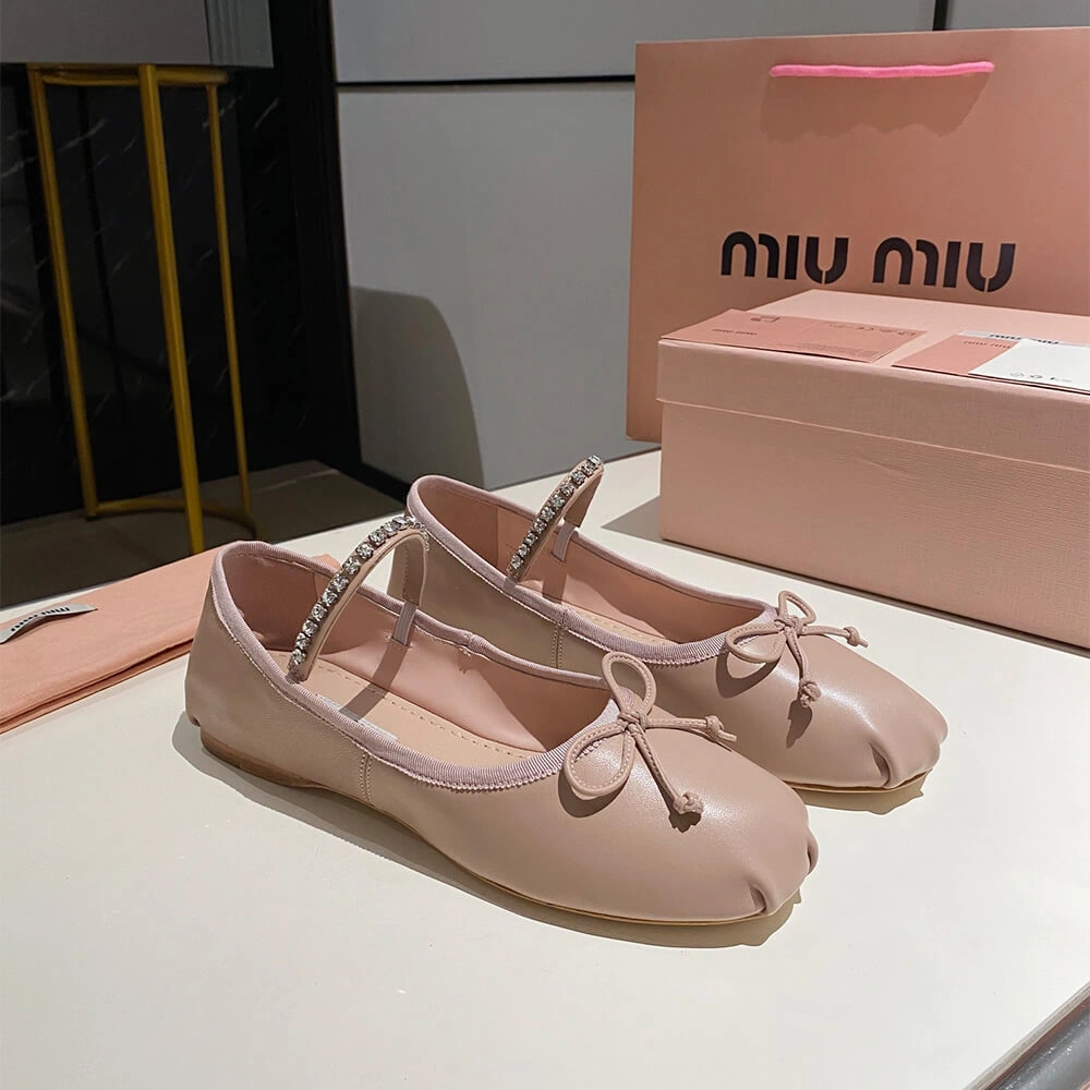 MiuMiu Leather ballerinas Classic 3443