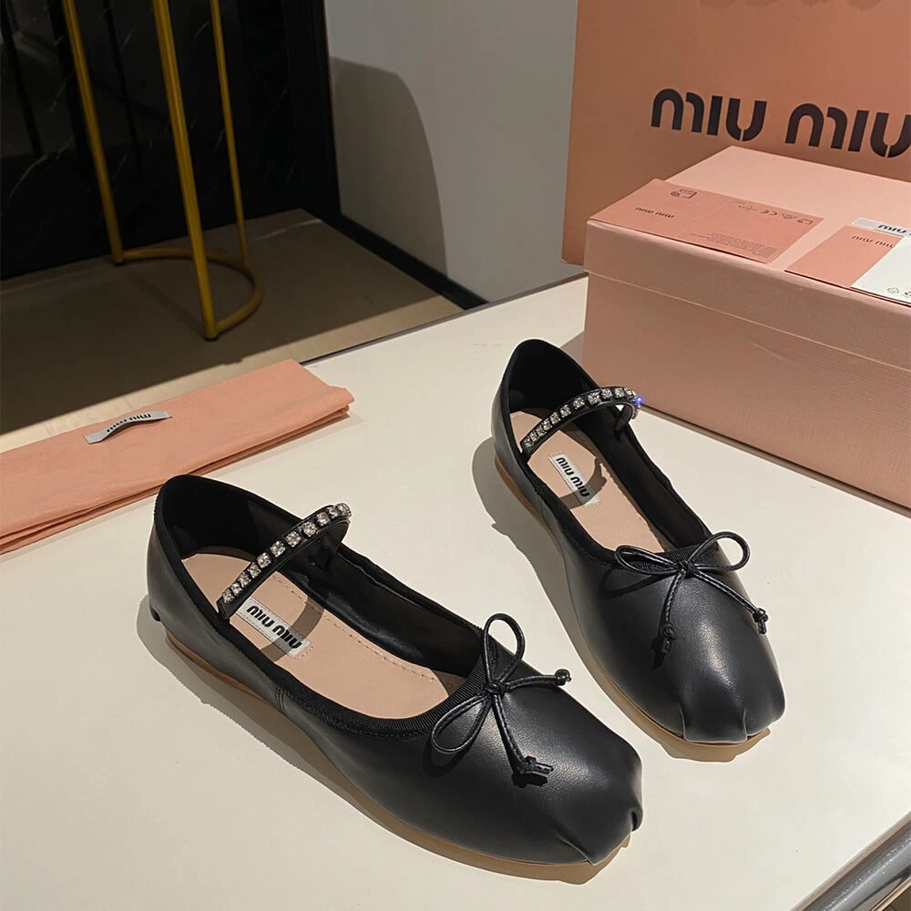 SmartChoice MiuMiu Leather ballerinas 3434