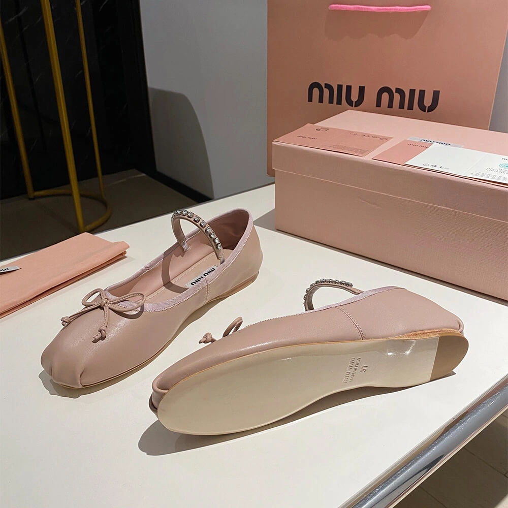 MiuMiu Leather ballerinas Classic 3443