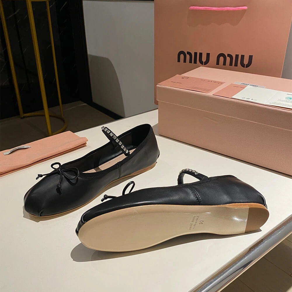 SmartChoice MiuMiu Leather ballerinas 3434