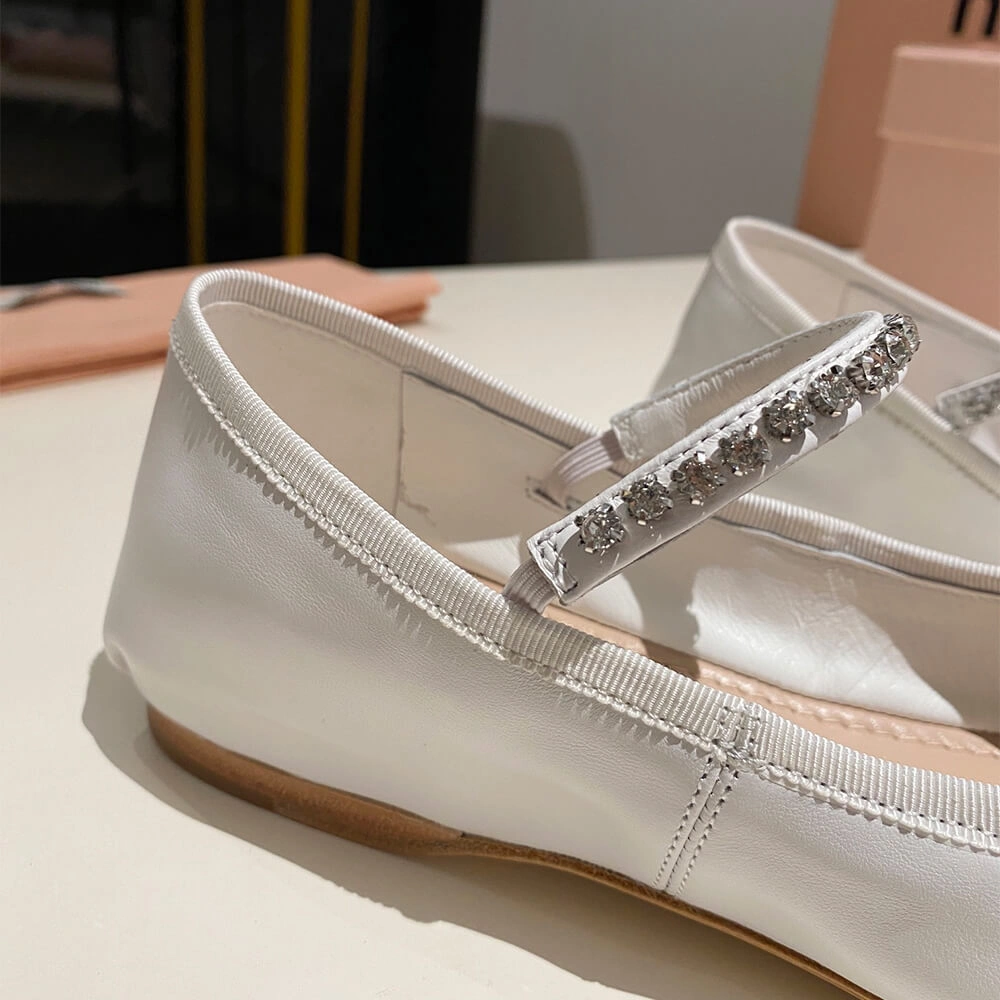 MiuMiu Leather ballerinas Attractive 3439