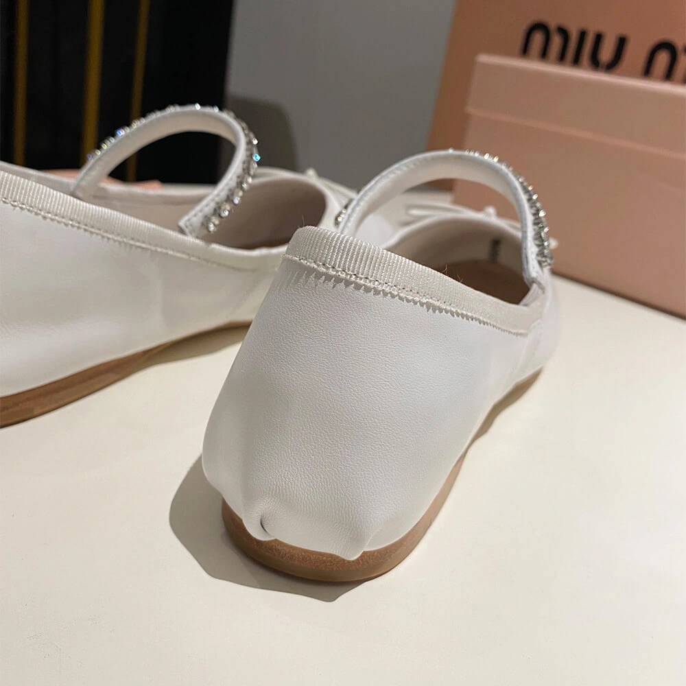 MiuMiu Leather ballerinas Attractive 3439