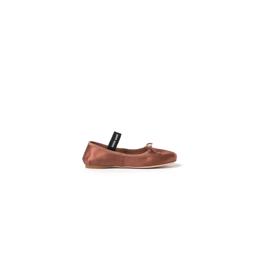 Durable MiuMiu Satin ballerinas 3444