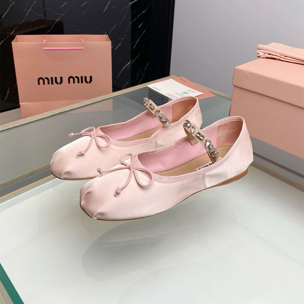 GoodFit MiuMiu Satin ballerinas 3440