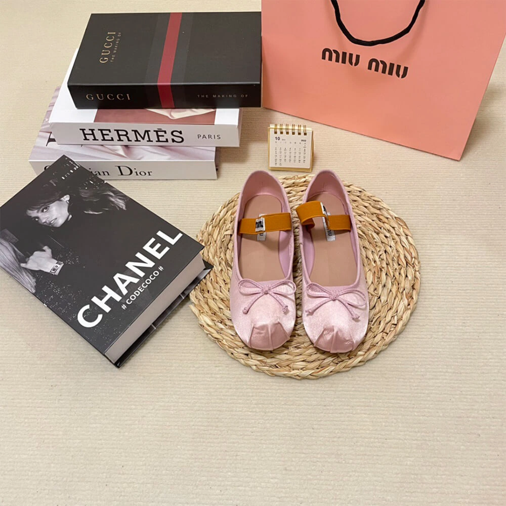 MiuMiu Satin ballerinas Lightweight 3435