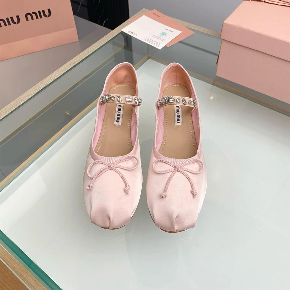 GoodFit MiuMiu Satin ballerinas 3440