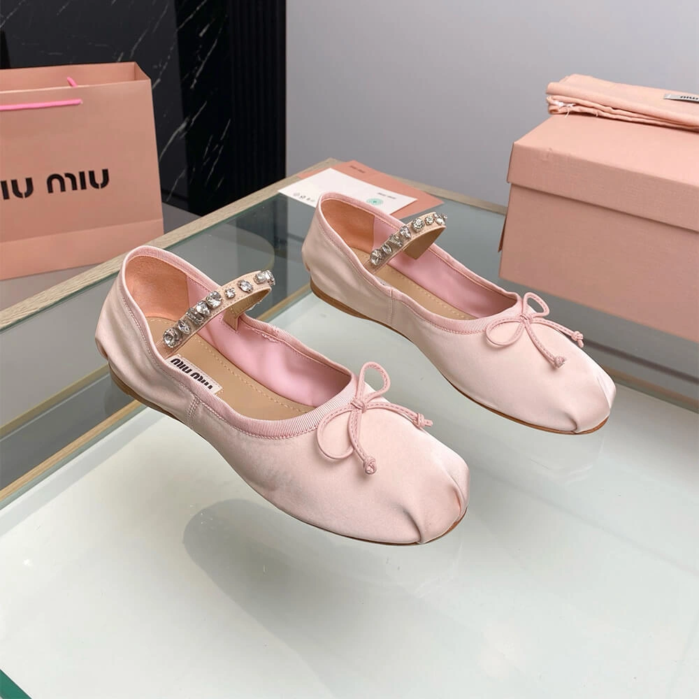 GoodFit MiuMiu Satin ballerinas 3440