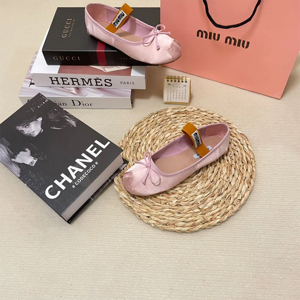 MiuMiu Satin ballerinas Lightweight 3435