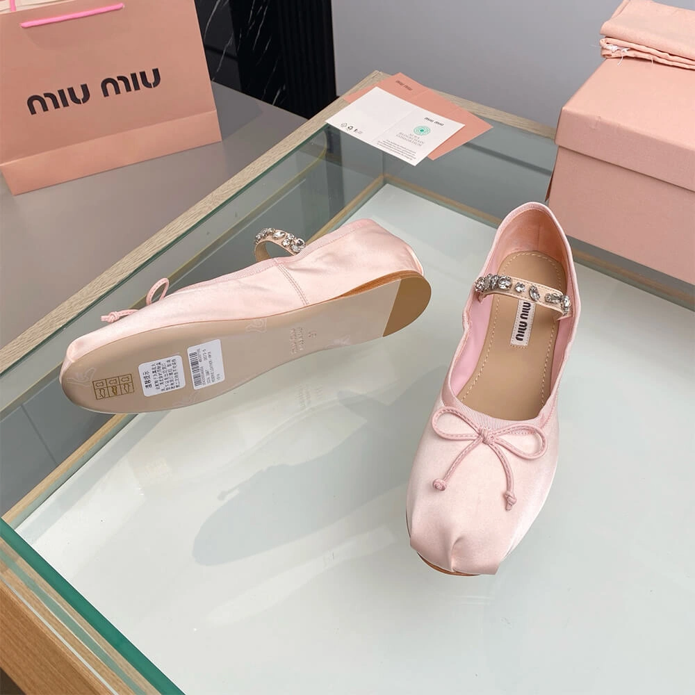 GoodFit MiuMiu Satin ballerinas 3440
