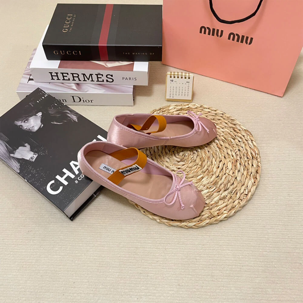 MiuMiu Satin ballerinas Lightweight 3435