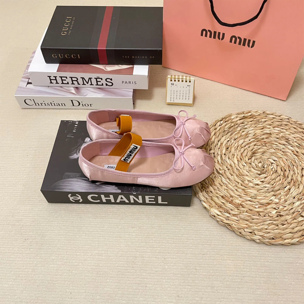 MiuMiu Satin ballerinas Lightweight 3435