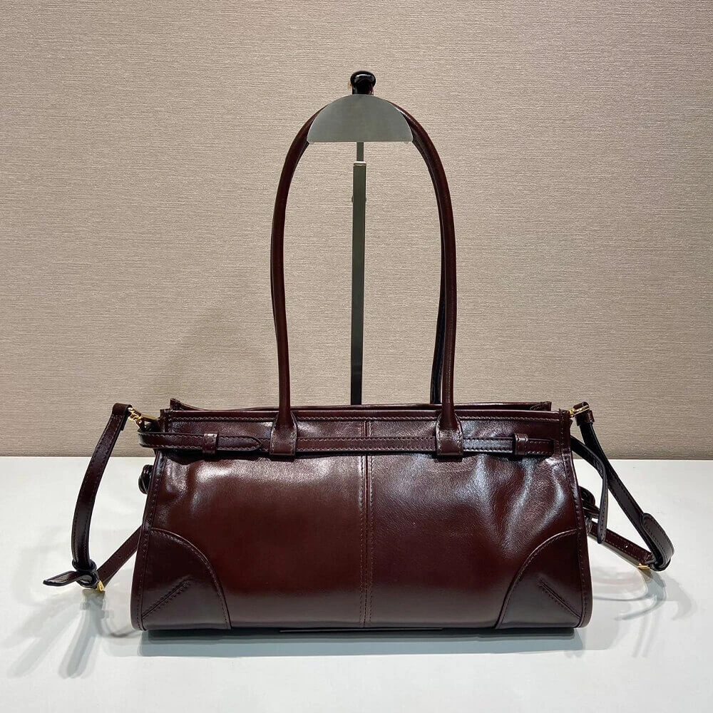 OdorResistant Prada  medium leather handbag(HIGH-END GRADE) 2927