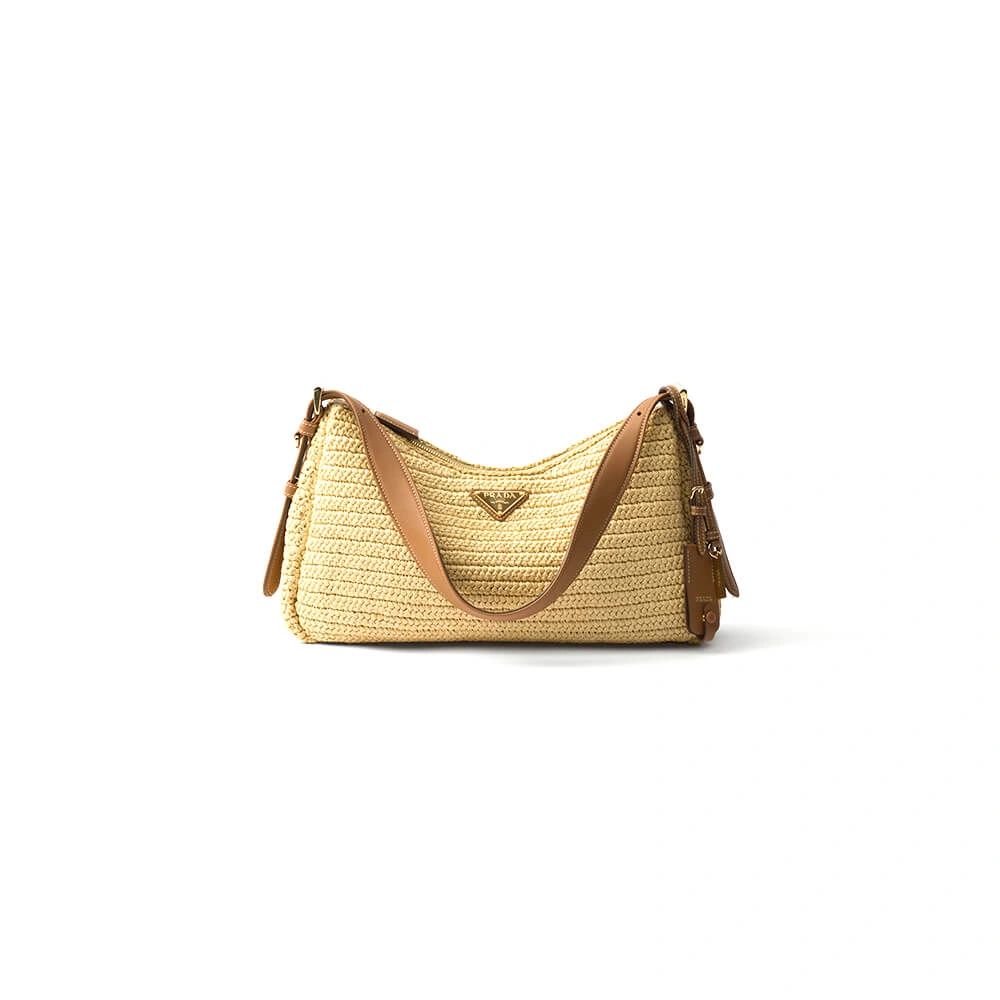 Prada Aimée large crochet and leather bag Casual 2943