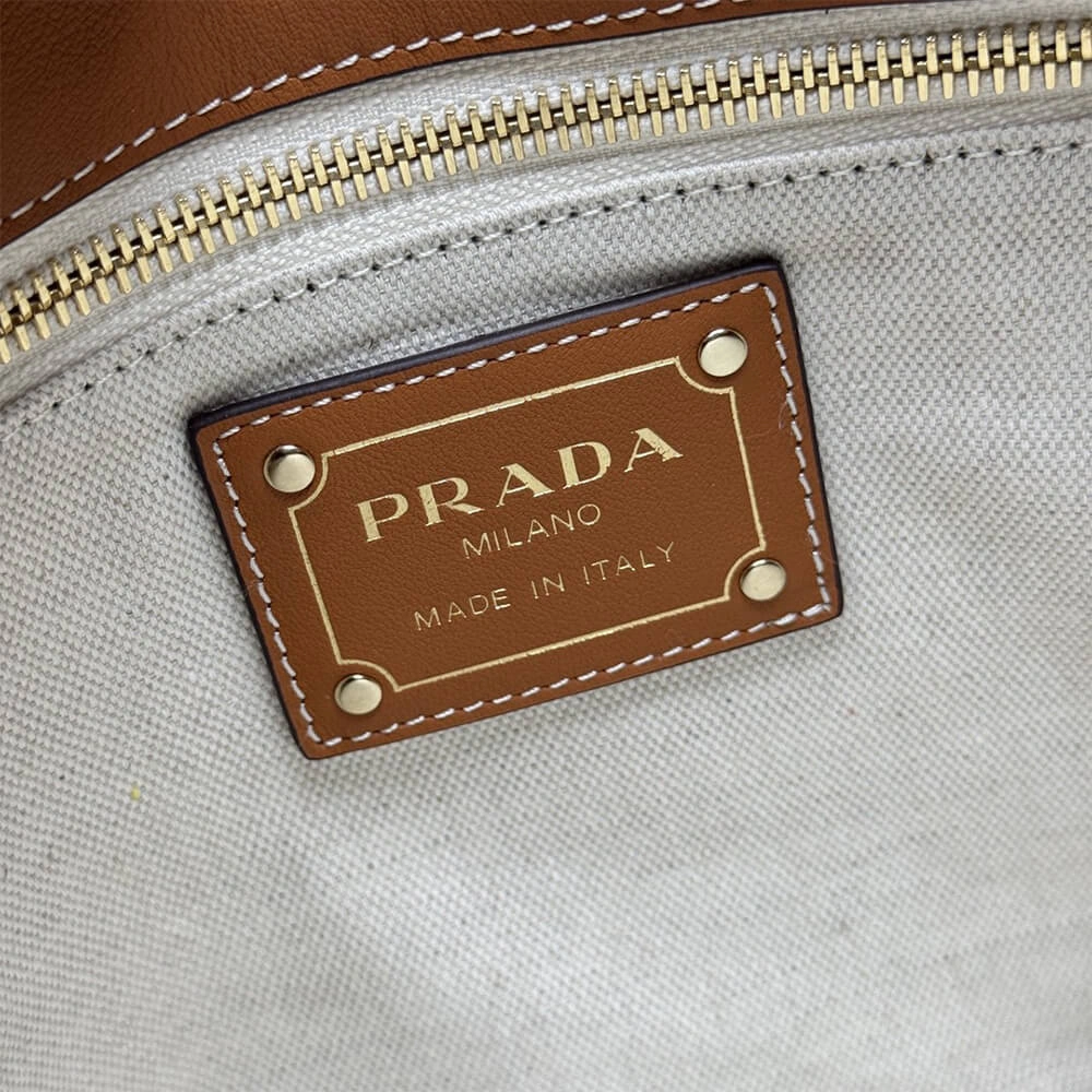 Prada Aimée large crochet and leather bag Casual 2943