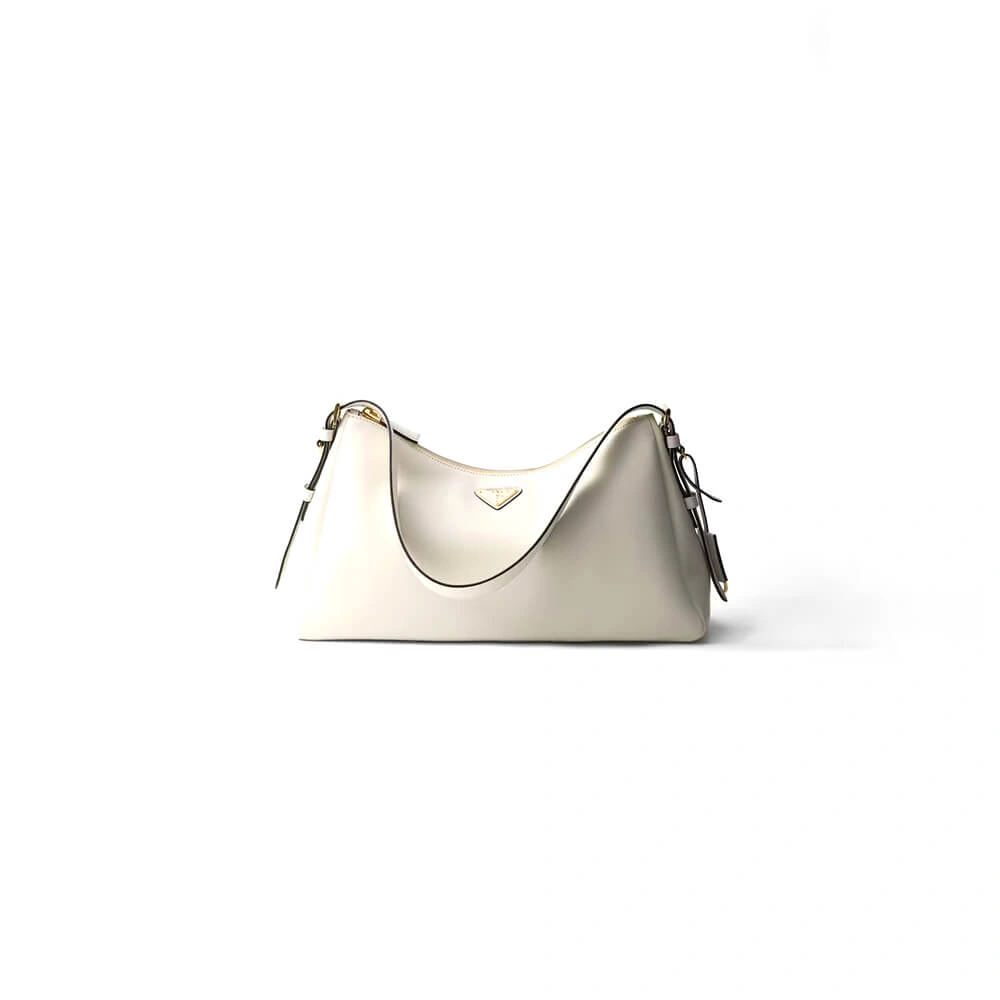 Lightweight Prada Aimee large leather shoulder bag 2915
