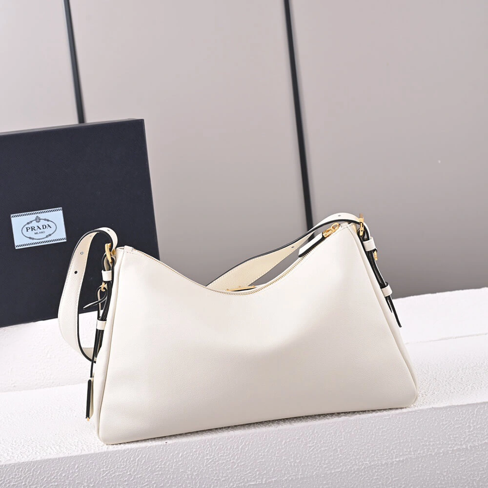 Lightweight Prada Aimee large leather shoulder bag 2915