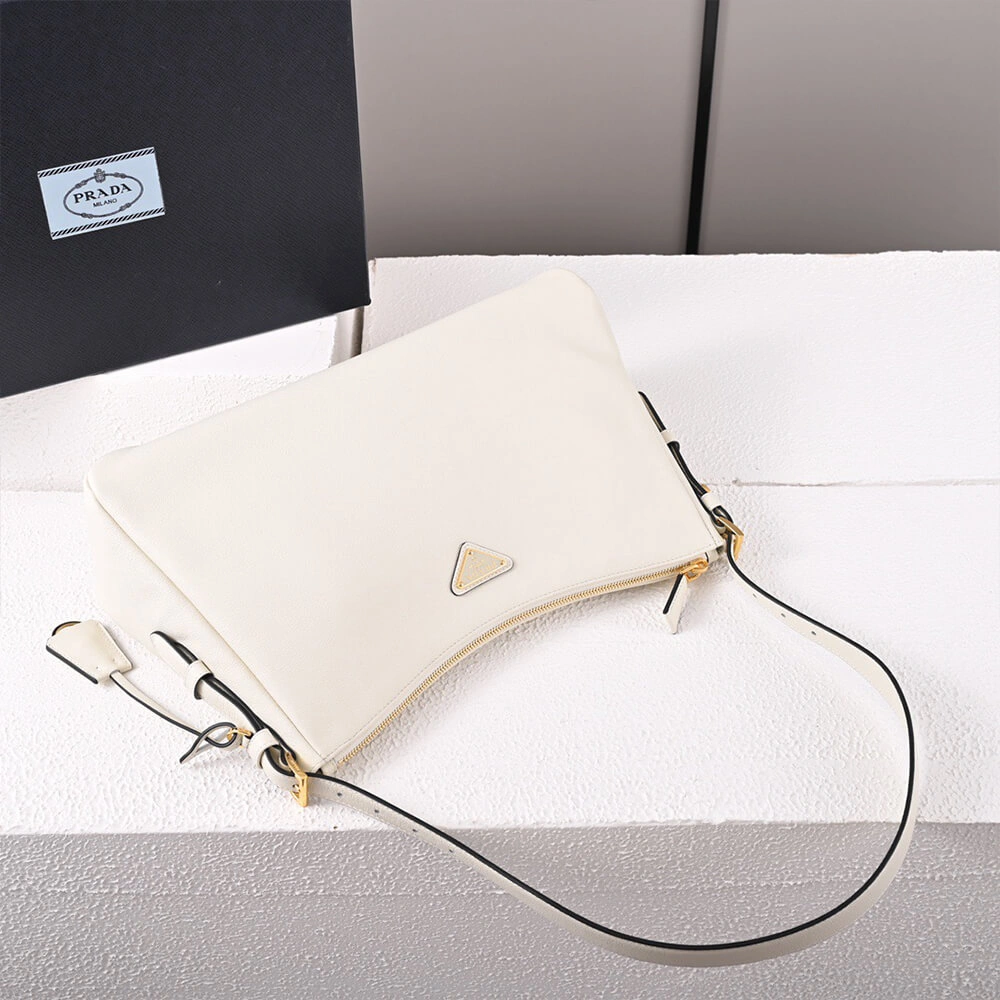 Lightweight Prada Aimee large leather shoulder bag 2915