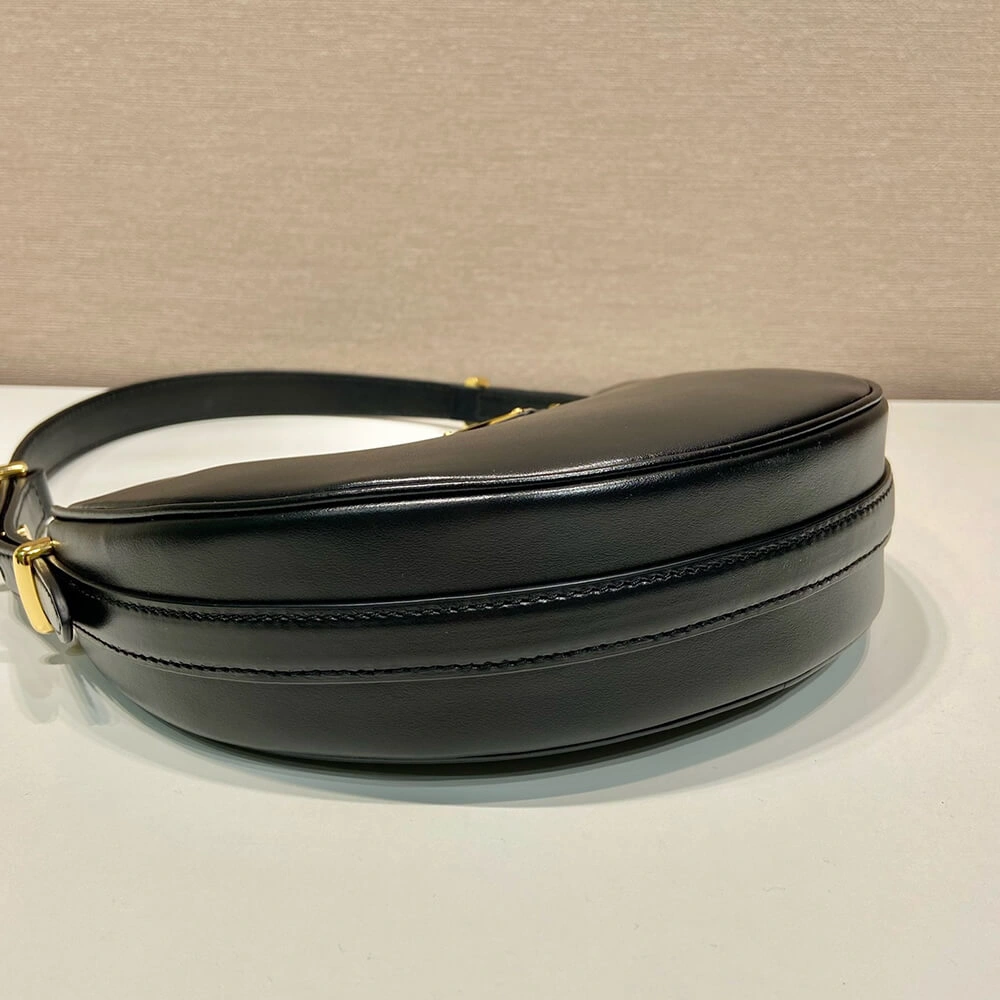 Prada Arqué small leather shoulder bag(HIGH-END GRADE) Vibrant 3034