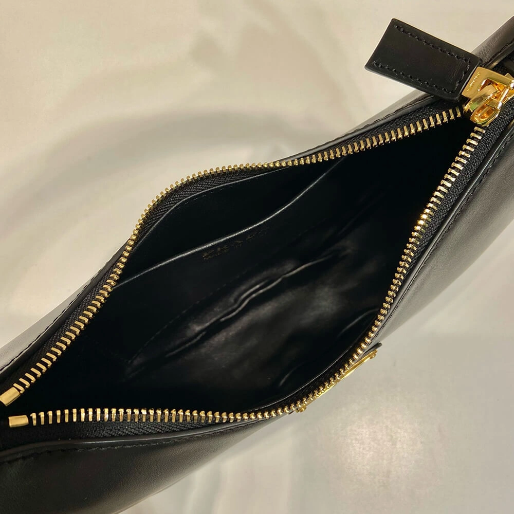 Prada Arqué small leather shoulder bag(HIGH-END GRADE) Vibrant 3034
