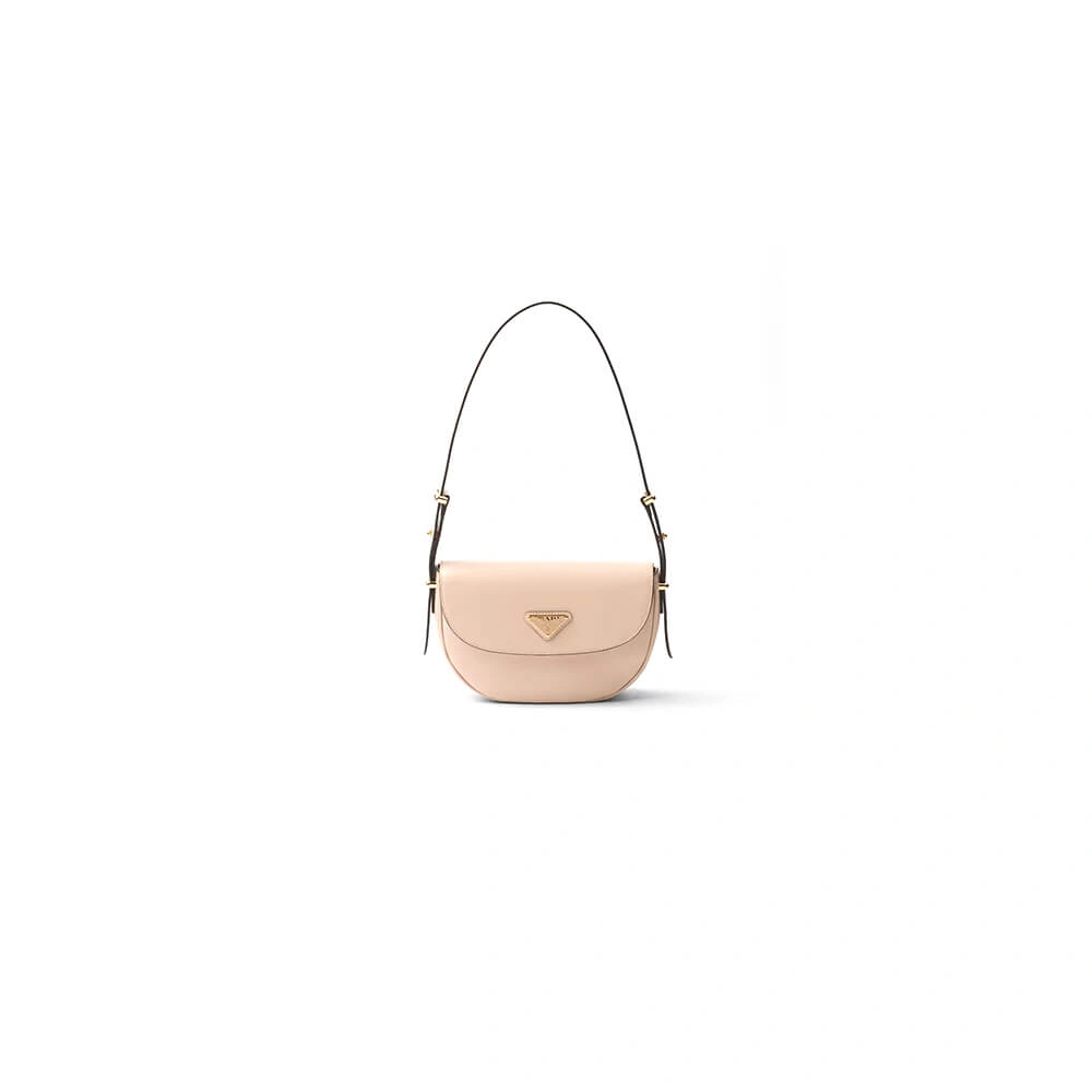 Sleek Prada Arque leather shoulder bag with flap 2913