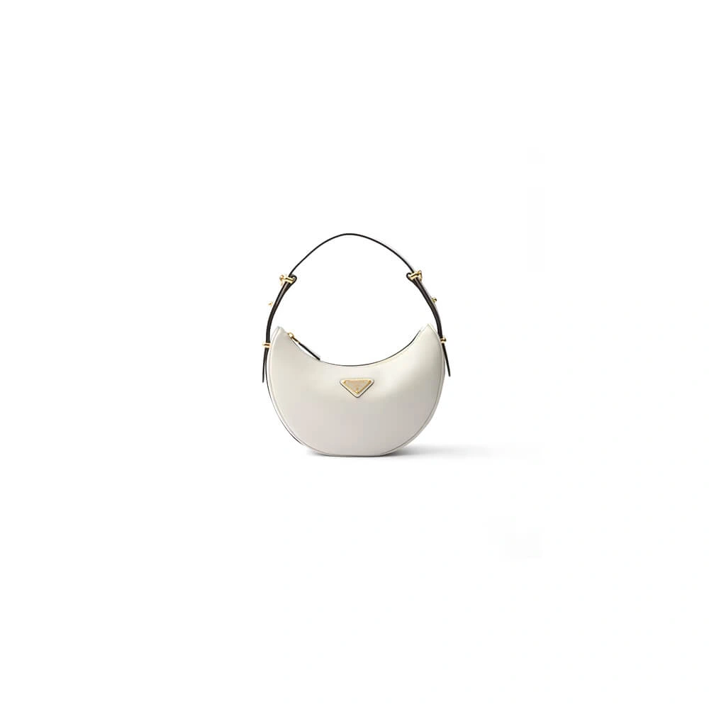 Minimalist Prada Arque leather shoulder bag 2952