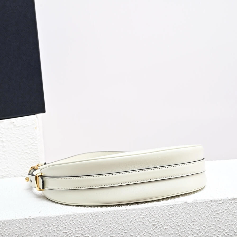 Minimalist Prada Arque leather shoulder bag 2952