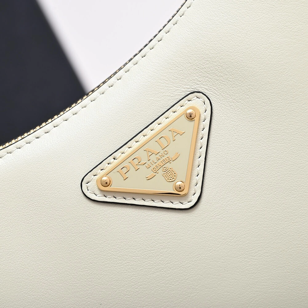 Minimalist Prada Arque leather shoulder bag 2952