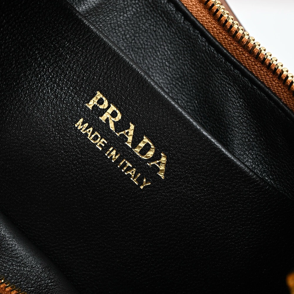 Prada Arque leather shoulder bag ZipUp 2909